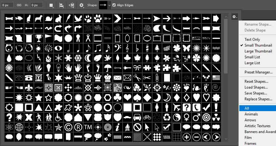 custom shapes for photoshop cc free download