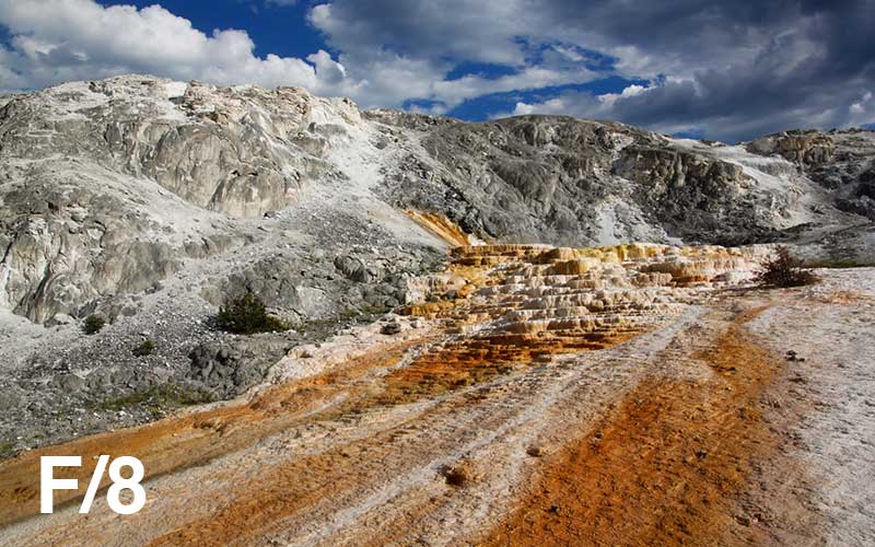 Landscape with mid-range aperture