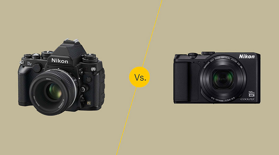 spiegelloos versus DSLR-formaat