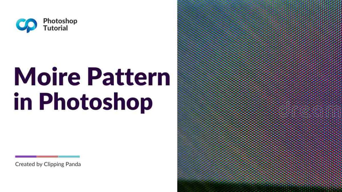 Moire pattern remove in photoshop