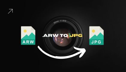 ARW naar JPG converteren